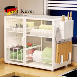 Seiko Kitchen Storage Rack Dish Rack Countertop Multifunctional Tableware Draining Rack